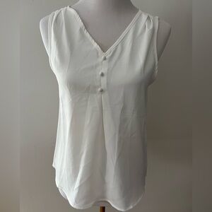 Classic White Sleeveless Top